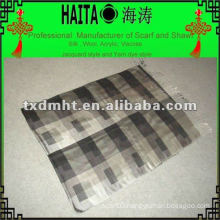 Grid lines silk shawl/scarf
